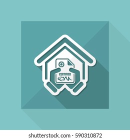 Certified building icon