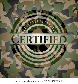 Certified camo emblem