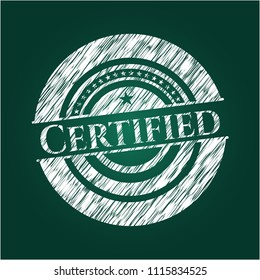 Certified chalk emblem