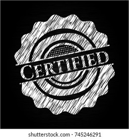 Certified chalk emblem