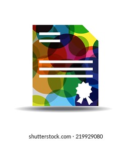 Certified Colorful Vector Icon Design