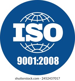 Certificado de empresa certificado, ISO 9001:2008 Azul, Certificado de calidad