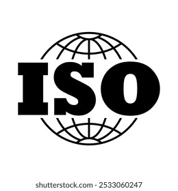 Certified Company Certificate ISO. Black vector, Quality Certificate, mark certification.