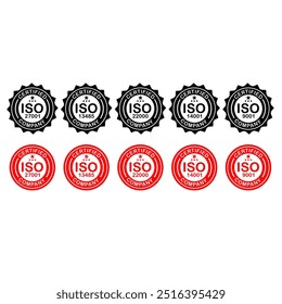 Modelo de logotipo vetorial da empresa certificada. Este design adequado para selo, rótulo de certivicate.