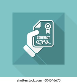 Certified document icon