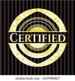 Certified gold shiny badge
