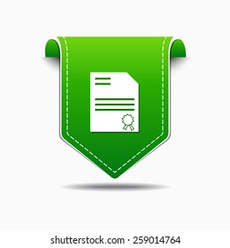 Certified Green Vector Icon Design
