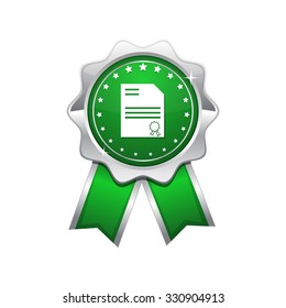 Certified Green Vector Icon Design