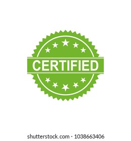 Certified Icon. Approved certified icon. Certified seal