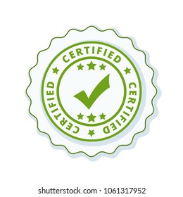 Certified label illustration