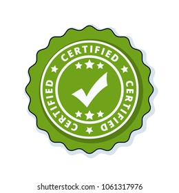 Certified label illustration