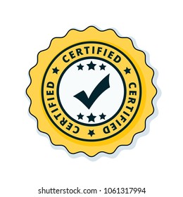 Certified label illustration