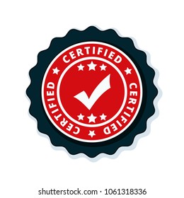 Certified Rubber Stamp Style Label Certified Stock Vector (Royalty Free ...
