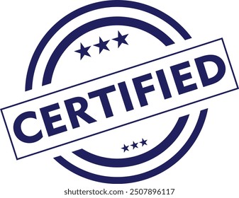 Etiqueta certificada y diseño de sello
