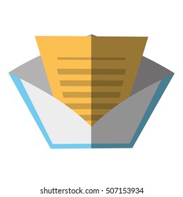 certified mail envelope isolated icon vector illustration design