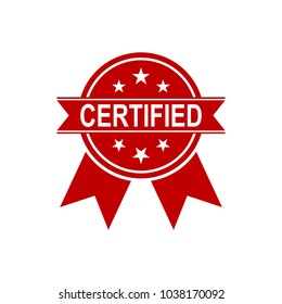 Certified Medal Icon. Approved certified icon. Certified seal