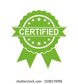 Certified Medal Icon. Approved certified icon. Certified seal