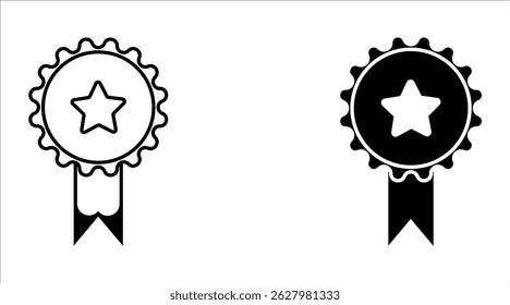 certified medal icon set. Approval check signs, verified, quality symbol. Certified, qualified, the best, check mark icon vector