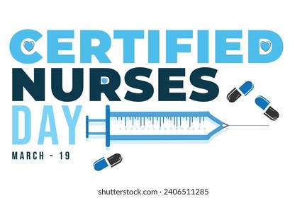 Certified Nurses Day. background, banner, card, poster, template. Vector illustration.