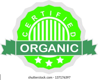 Certified organic label