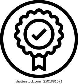 Certified organic vector icon with badge and check