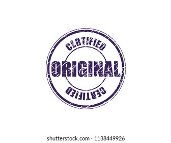 Certified Original stamp