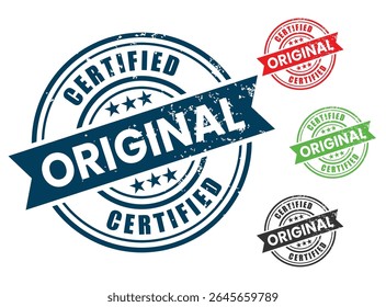 Certificado Original Carimbo Authentic qualidade selo coleção