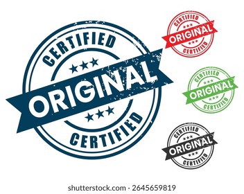 Certificado Original Carimbo Authentic qualidade selo coleção