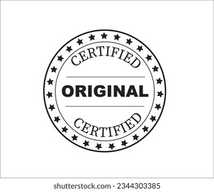 formato de sello de redondeo orinigal certificado