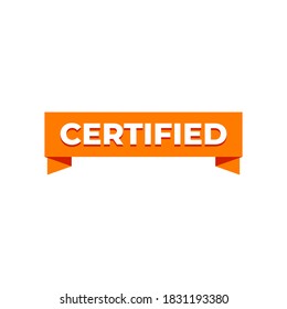 Certified Quality Assurance Business Icon Label Vector