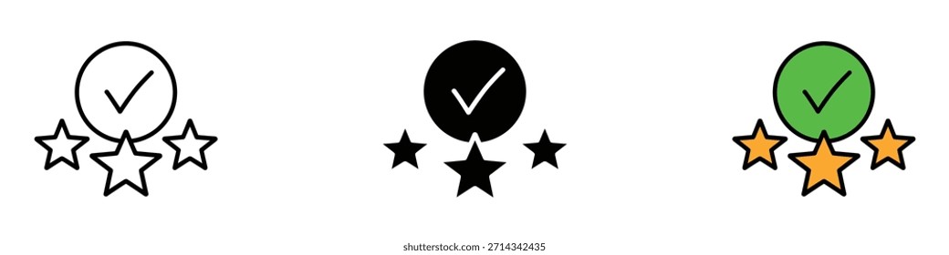 Vetor de ícone de qualidade certificada. qualidade superior, sucesso e um símbolo de trabalho bem feito. ilustração vetorial.