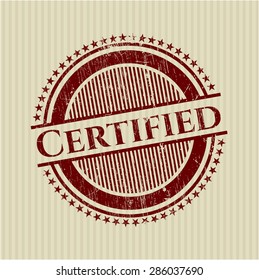 Certified rubber grunge seal