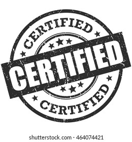 Certified rubber stamp
