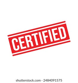 certified Rubber stamp design. VECTOR ILLUSTRATION. 