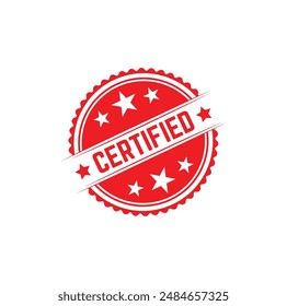certified Rubber stamp design. VECTOR ILLUSTRATION. 