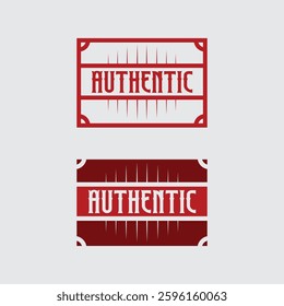 Certified rubber stamp set Grunge red black badge with certified text in frame or round Rectangular border Certification or seal icon logo design  illustration and idea