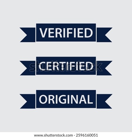 Certified rubber stamp set Grunge red black badge with certified text in frame or round Rectangular border Certification or seal icon logo design  illustration and idea
