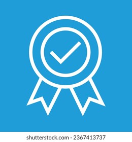 diseño vectorial de icono de sello certificado