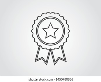 Certified Service Quality Product Best Rate Icon Symbol Outline