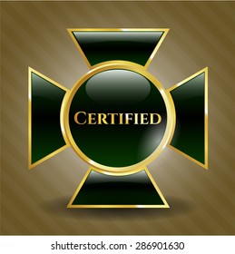 Emblema brillante certificado