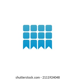 Plantilla de icono del logotipo del panel solar certificado para la industria electrónica