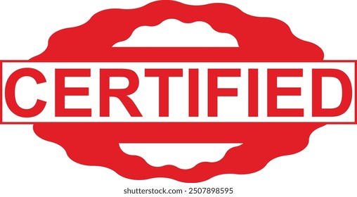Sello certificado y diseño de la etiqueta 