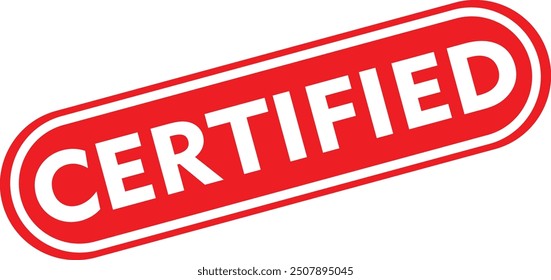 Certified stamp, label and vector design