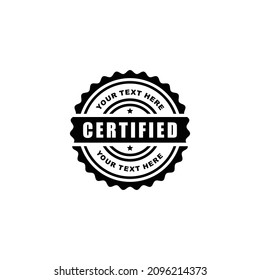 Ilustración certificada de icono de sello