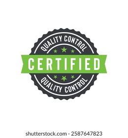 Certified Stamp Seal Vector Template