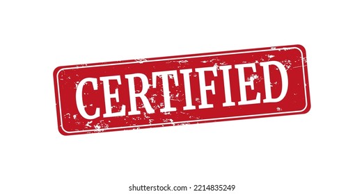 certified stamp. certified. certified sign.