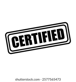 certified stamp sign symbol vector icon