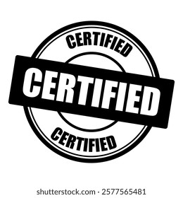 certified stamp sign symbol vector icon