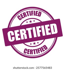 certified stamp sign symbol vector icon