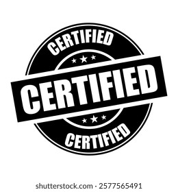certified stamp sign symbol vector icon